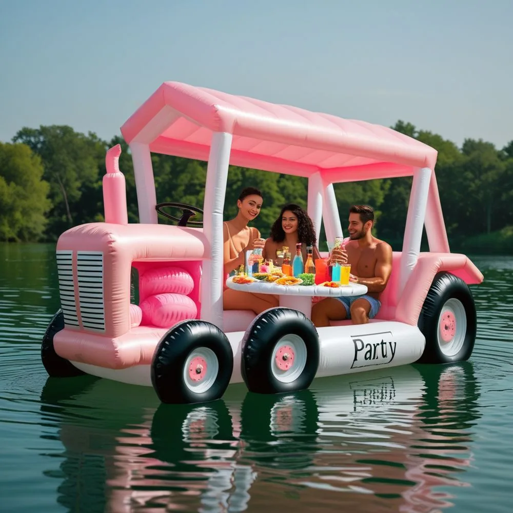 Giant Inflatable Tractor Lake Floats