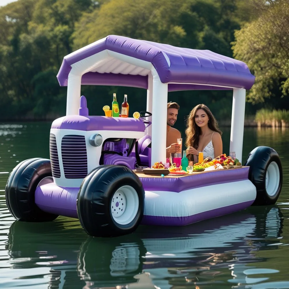 Giant Inflatable Tractor Lake Floats