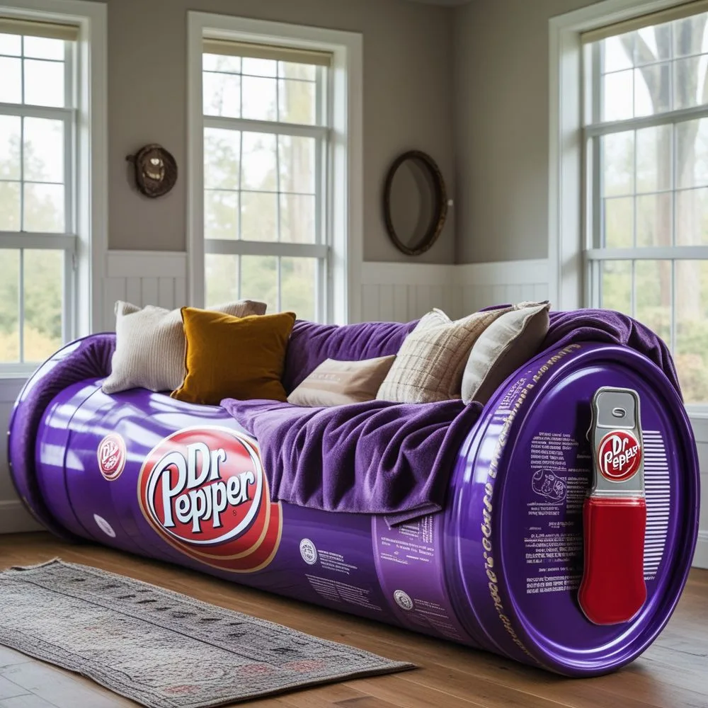 Giant Soda Can Sofas
