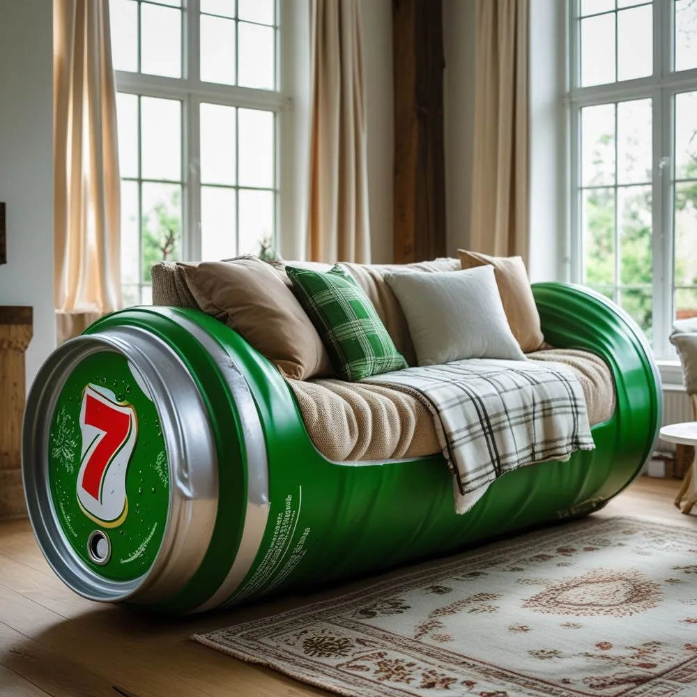 Giant Soda Can Sofas