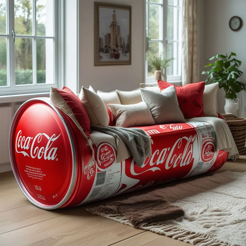 Giant Soda Can Sofas