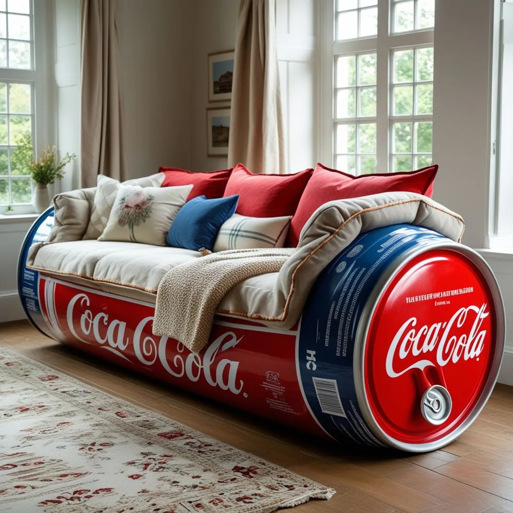 Giant Soda Can Sofas