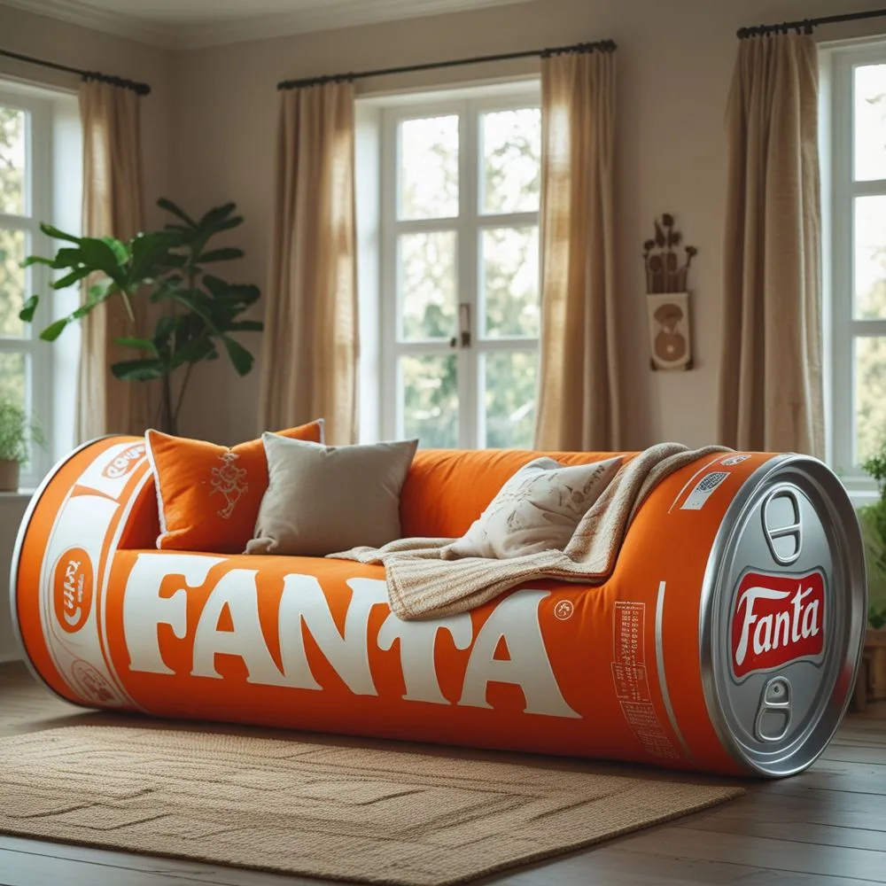 Giant Soda Can Sofas