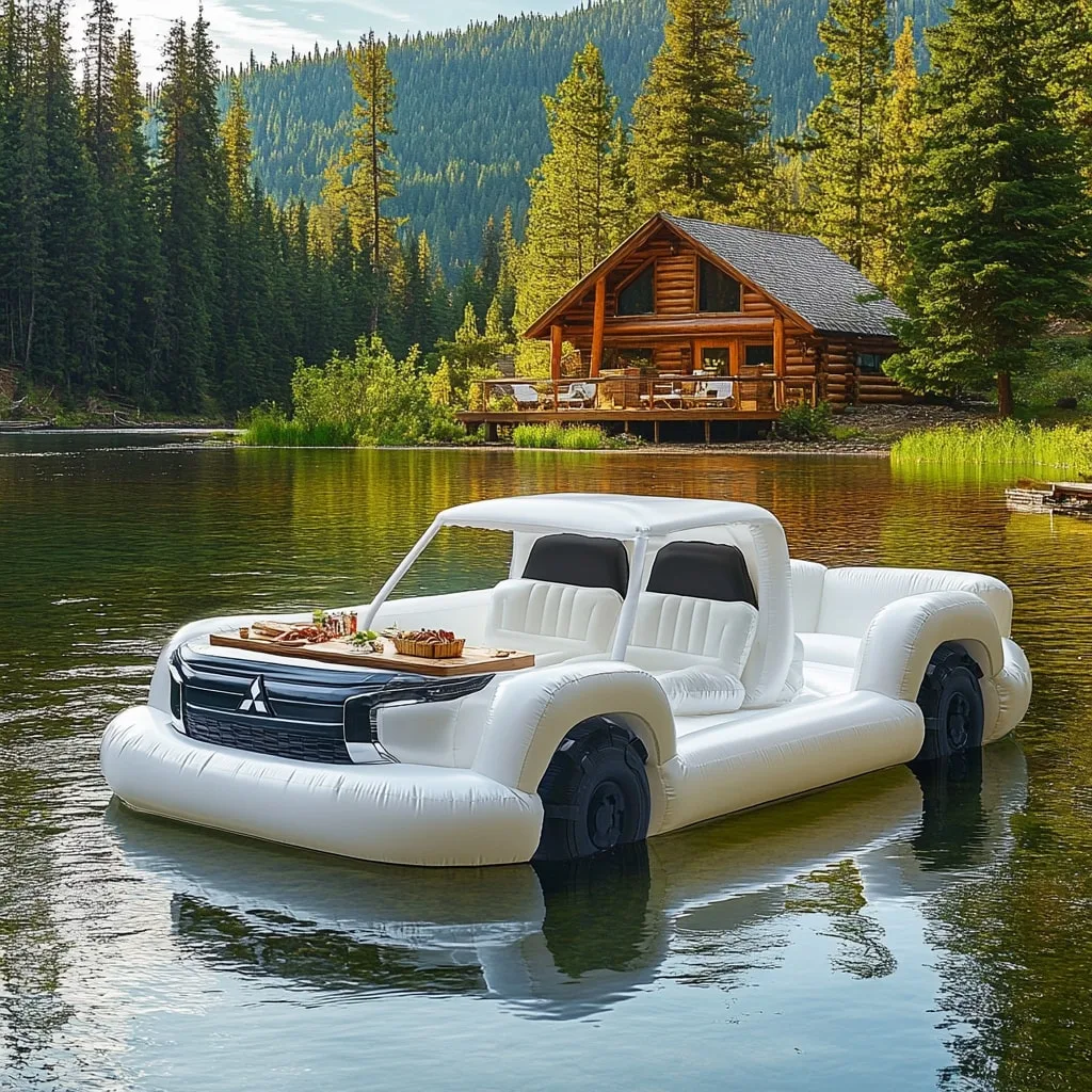 Inflatable Pickup Truck Lake Floats