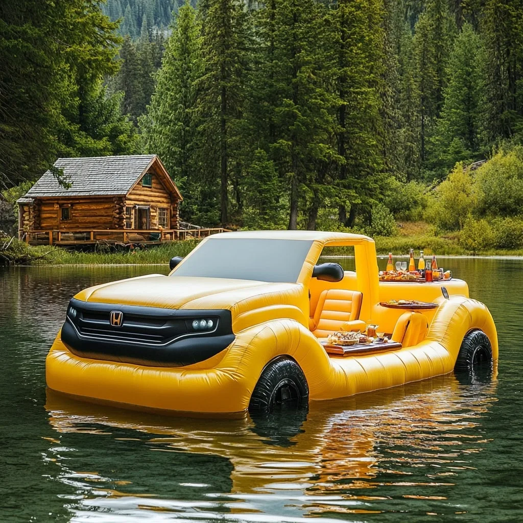 Inflatable Pickup Truck Lake Floats