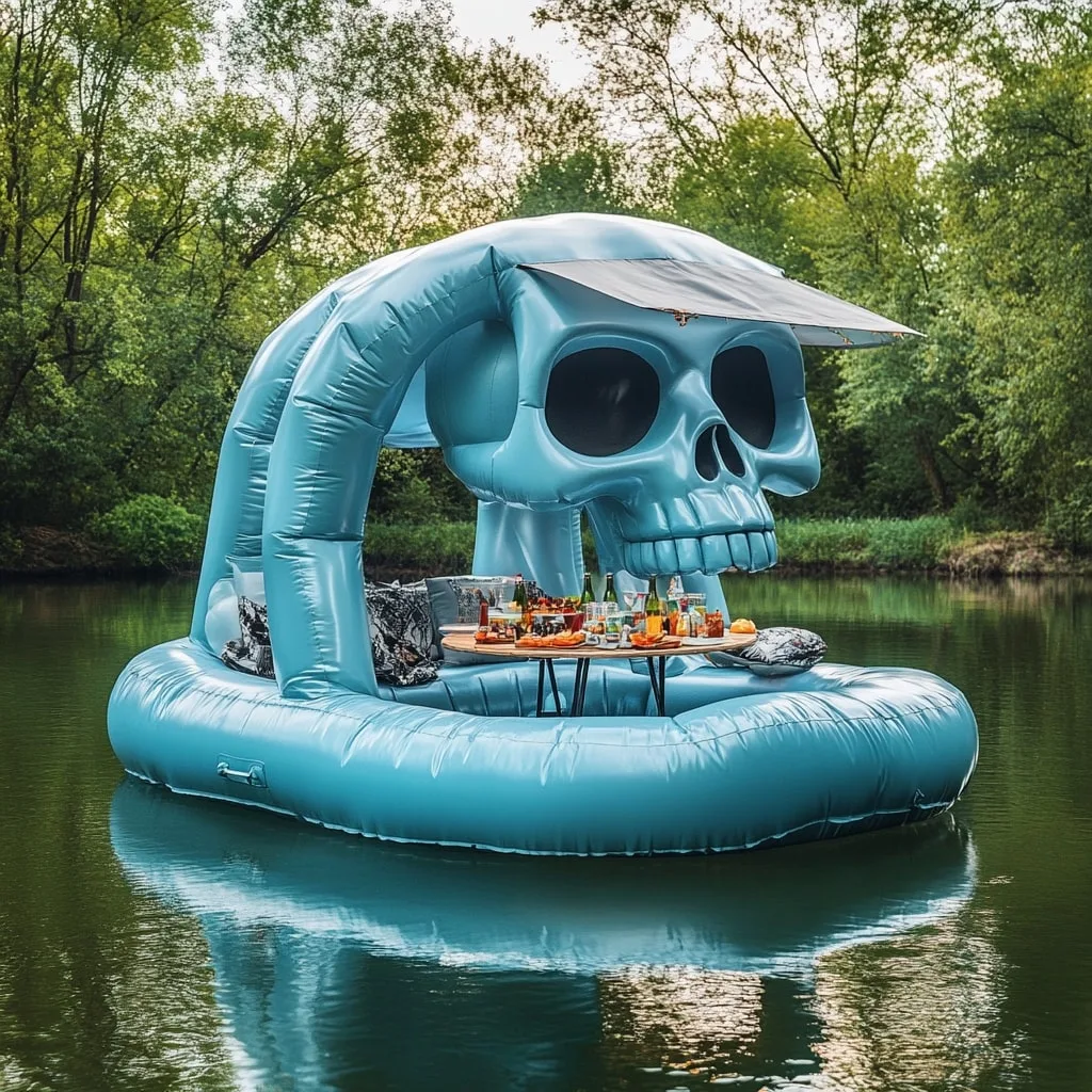 Inflatable Skull Lake Floats
