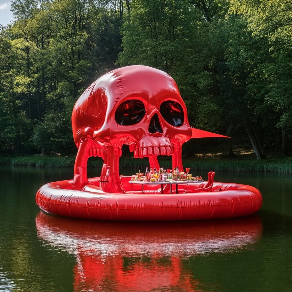 Inflatable Skull Lake Floats