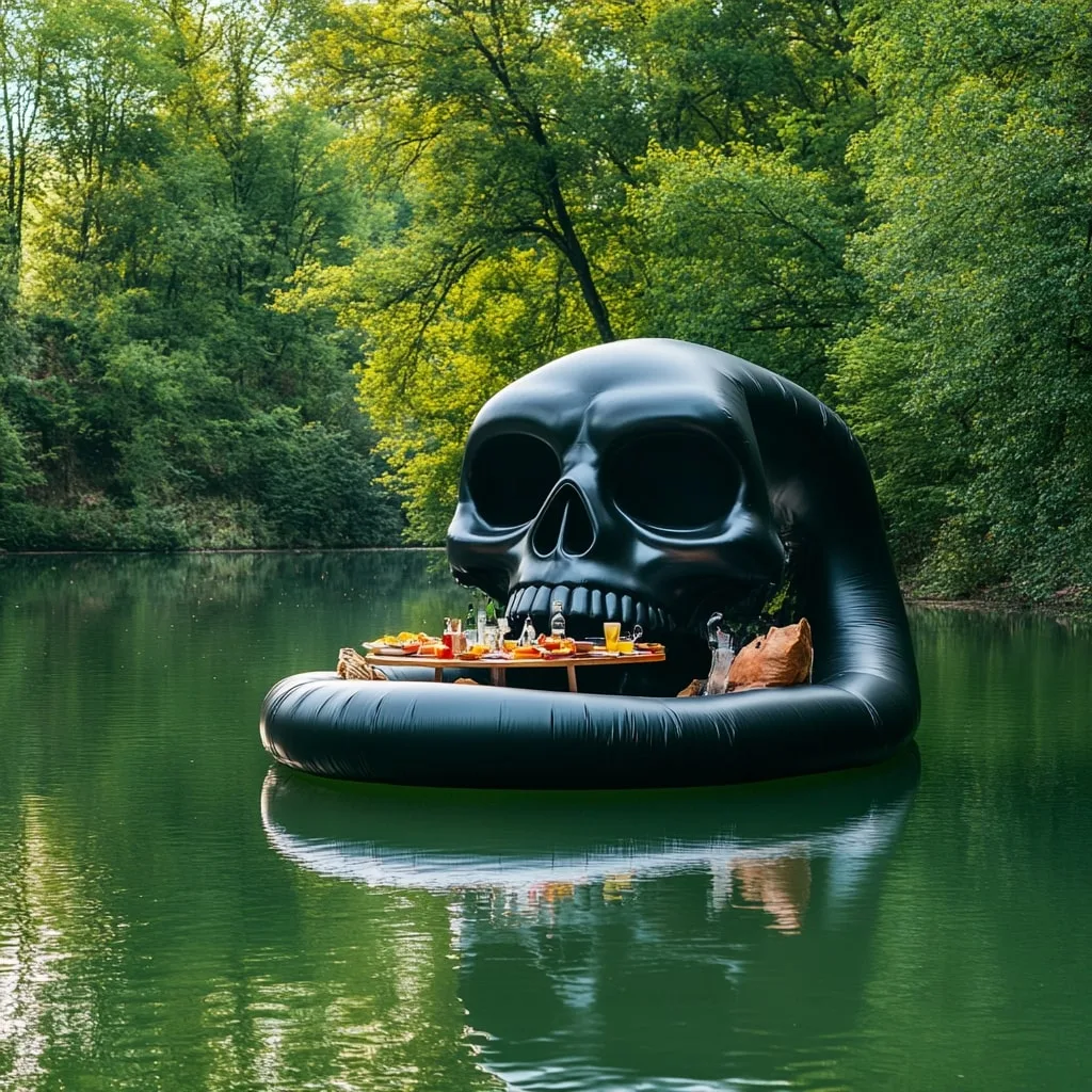 Inflatable Skull Lake Floats