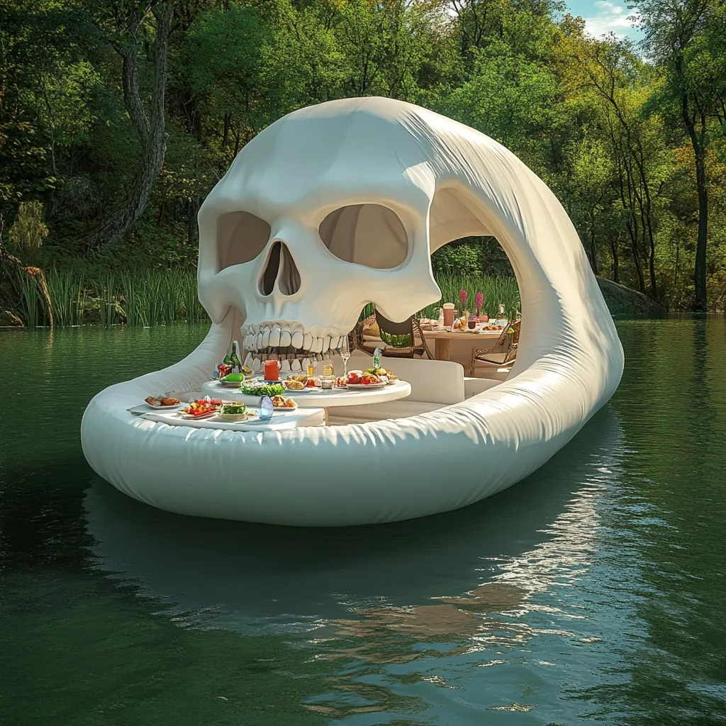 Inflatable Skull Lake Floats