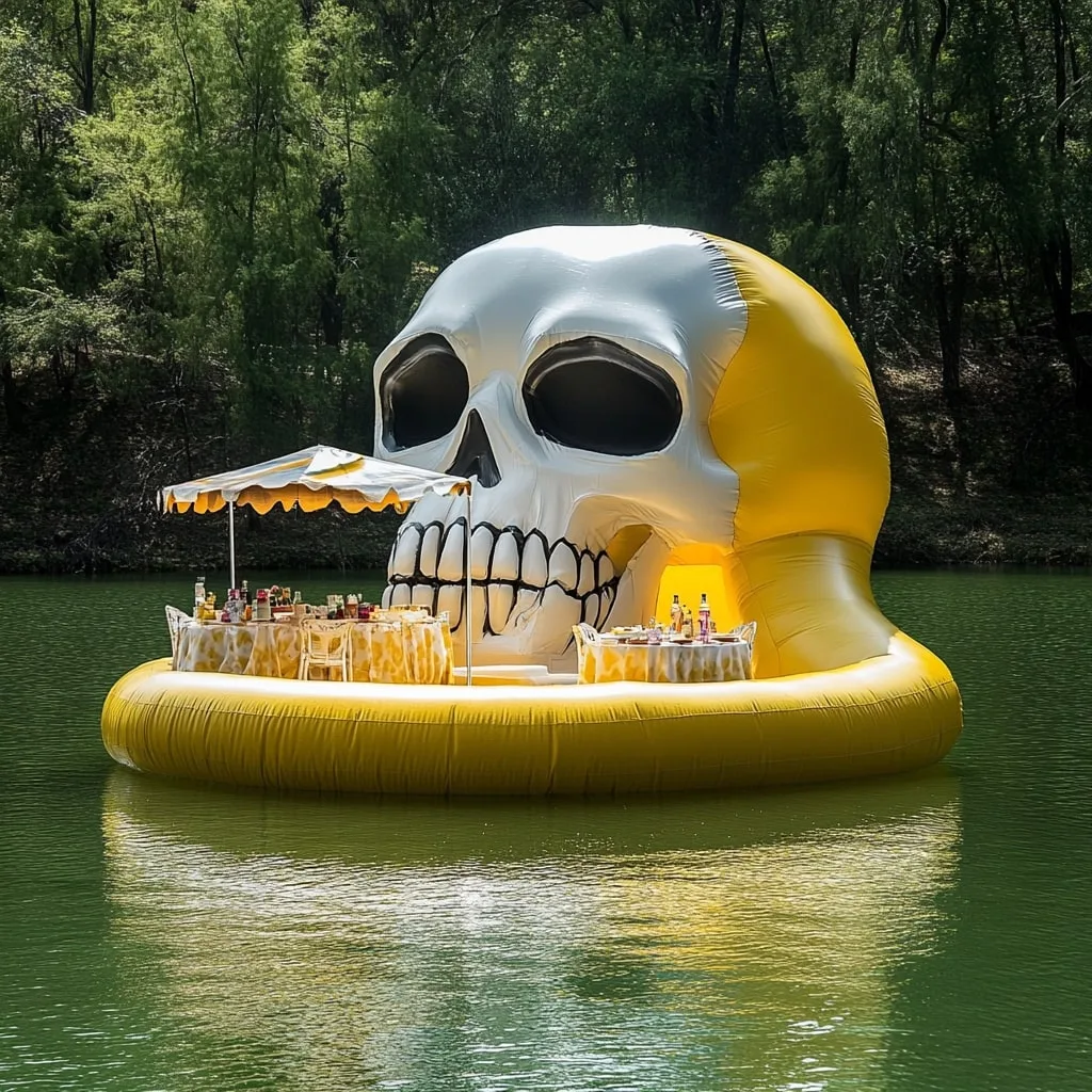 Inflatable Skull Lake Floats