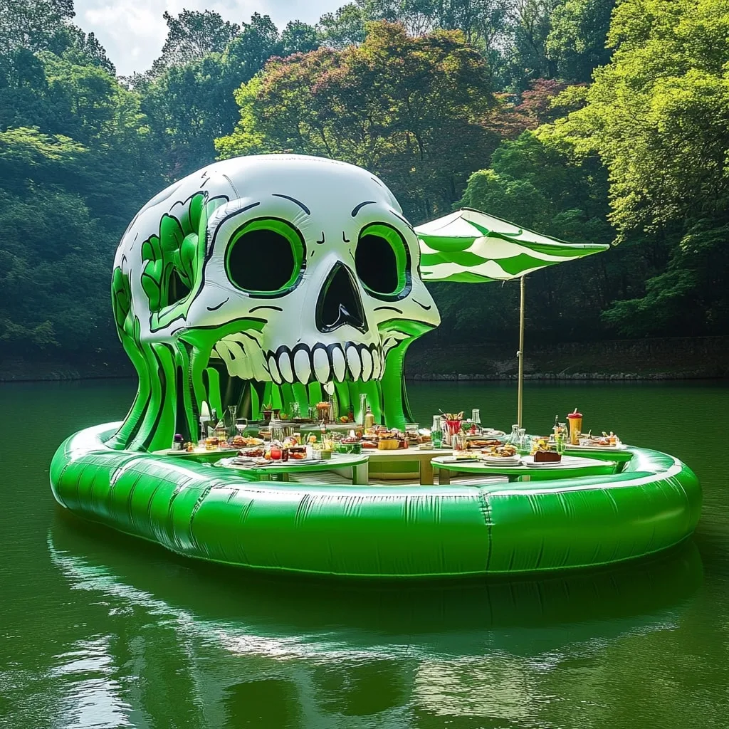 Inflatable Skull Lake Floats