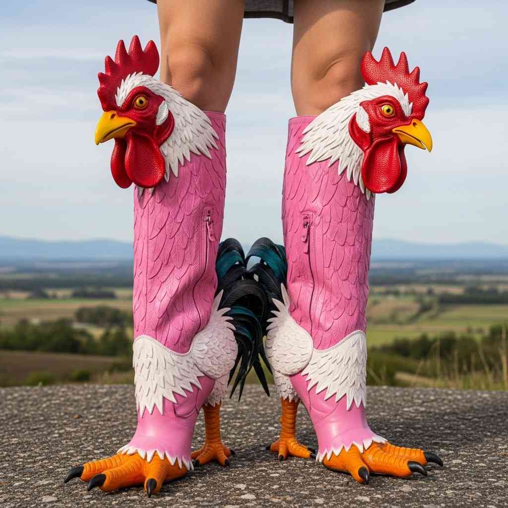 Chicken Shaped Boots