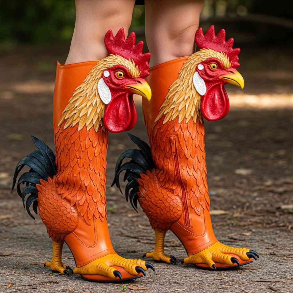 Chicken Shaped Boots