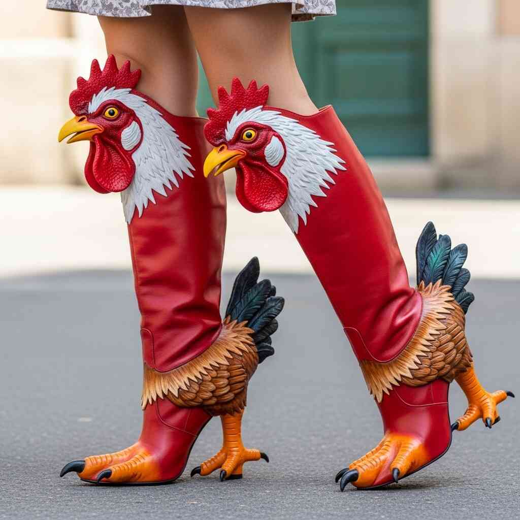 Chicken Shaped Boots