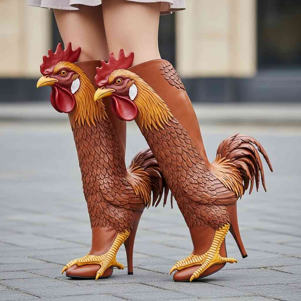 Chicken Shaped Boots