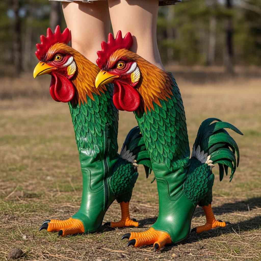 Chicken Shaped Boots