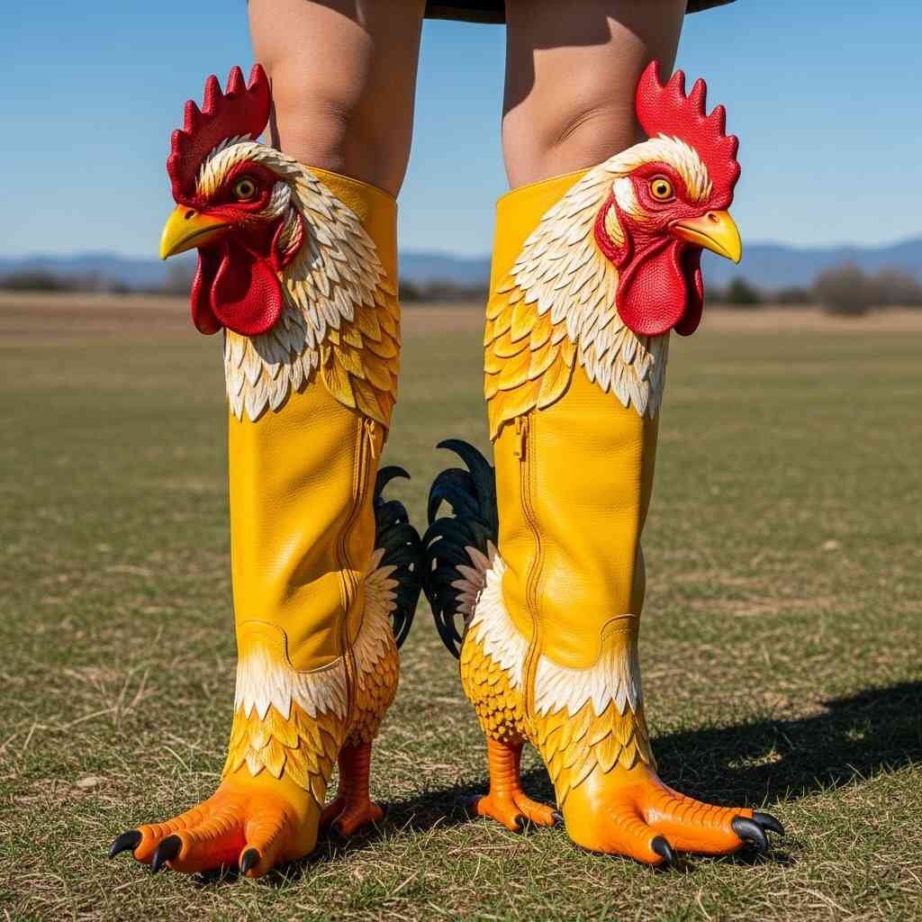 Chicken Shaped Boots