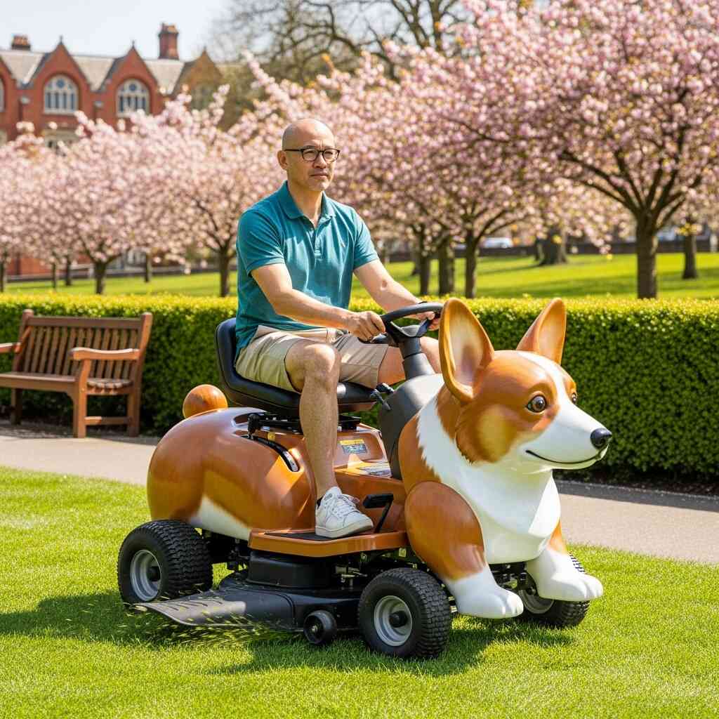 Dog Shaped Lawn Mower