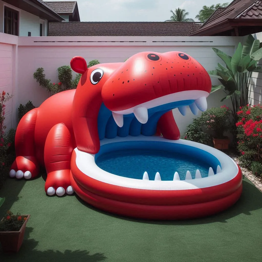 Inflatable Hippo Pool