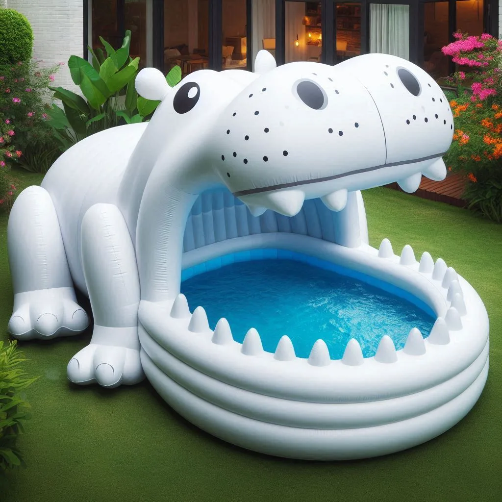 Inflatable Hippo Pool