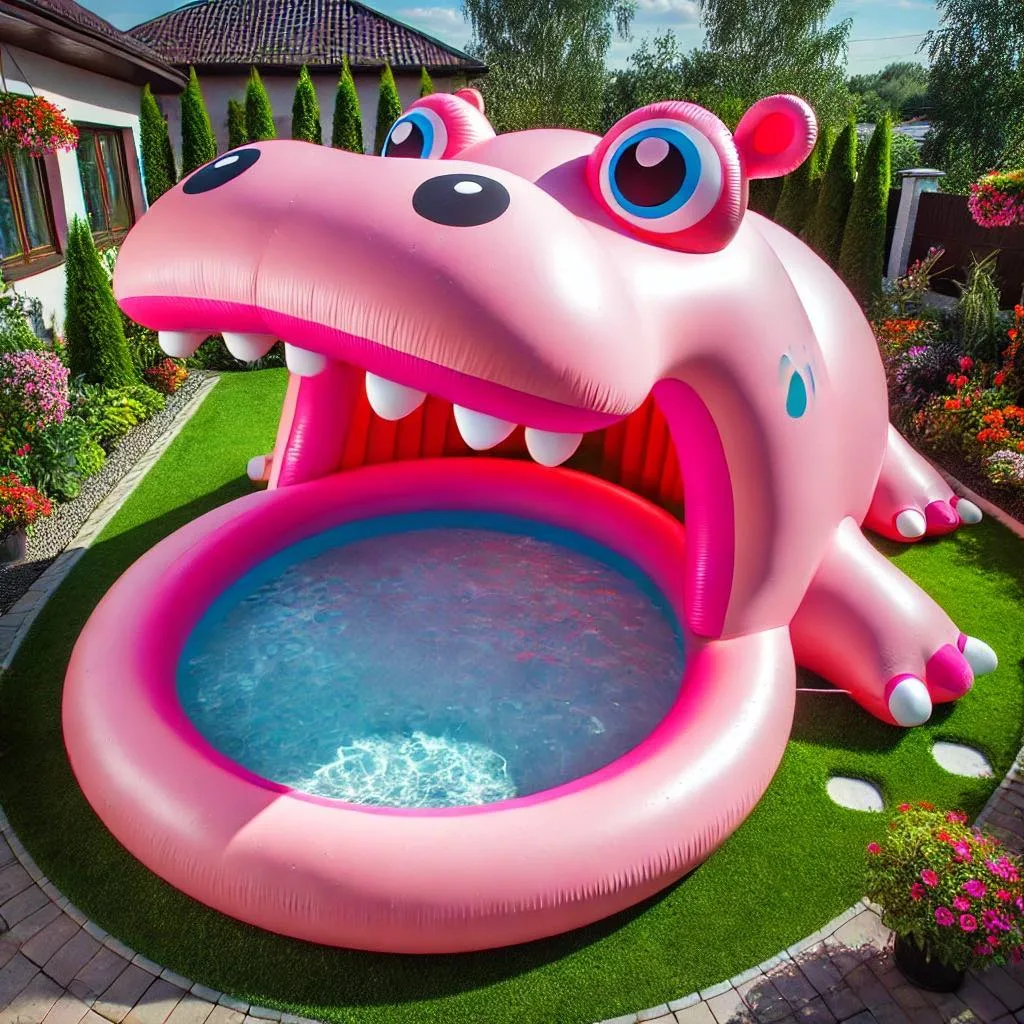 Inflatable Hippo Pool