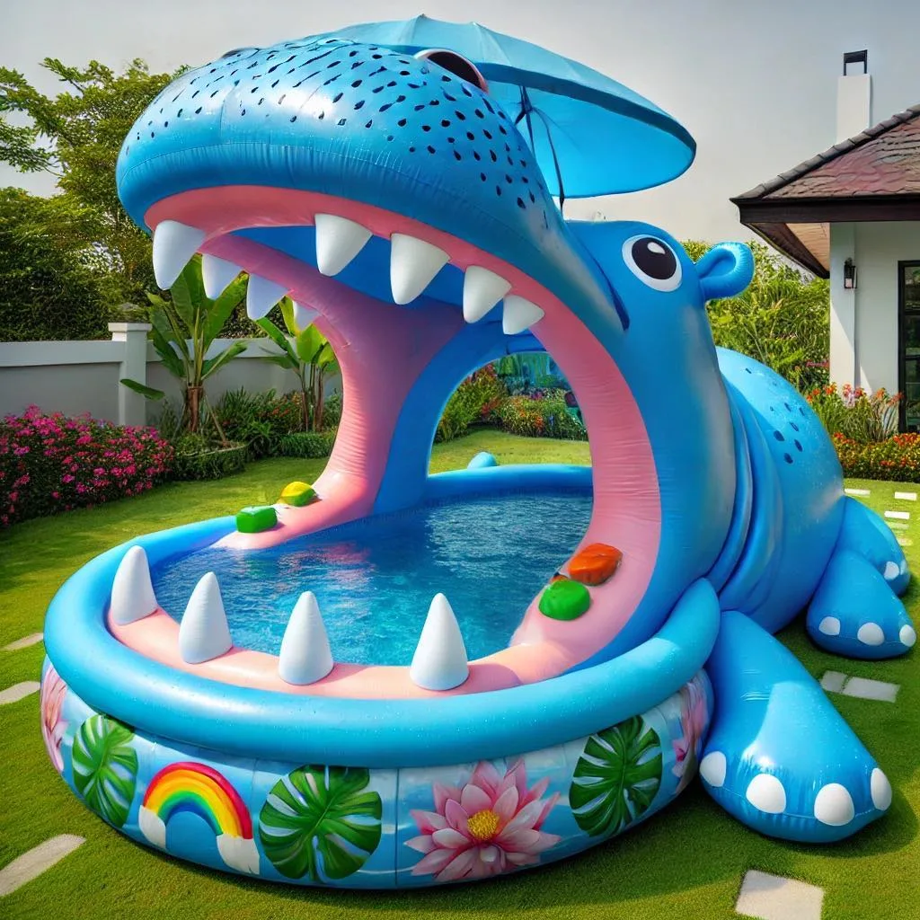 Inflatable Hippo Pool