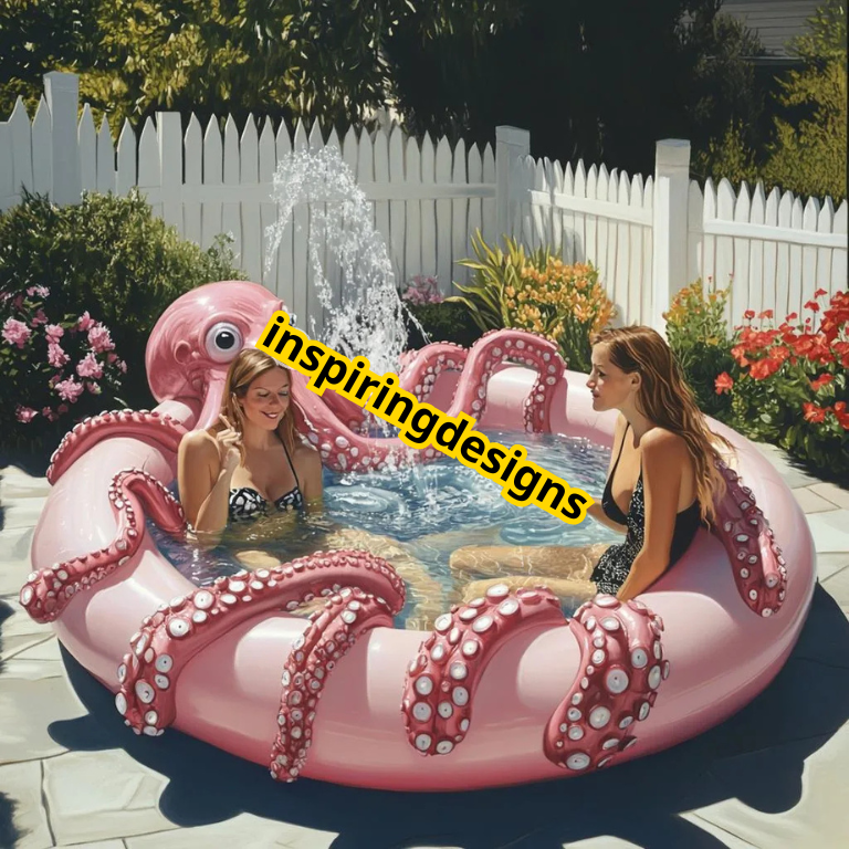 Inflatable Sea Creature Shower Pools