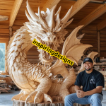 Mind Blowing Dragon Wood Carving