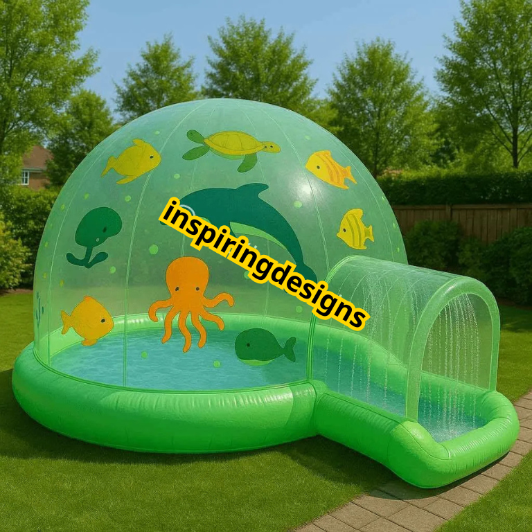 Ocean Themed Inflatable Dome Paddling Pools