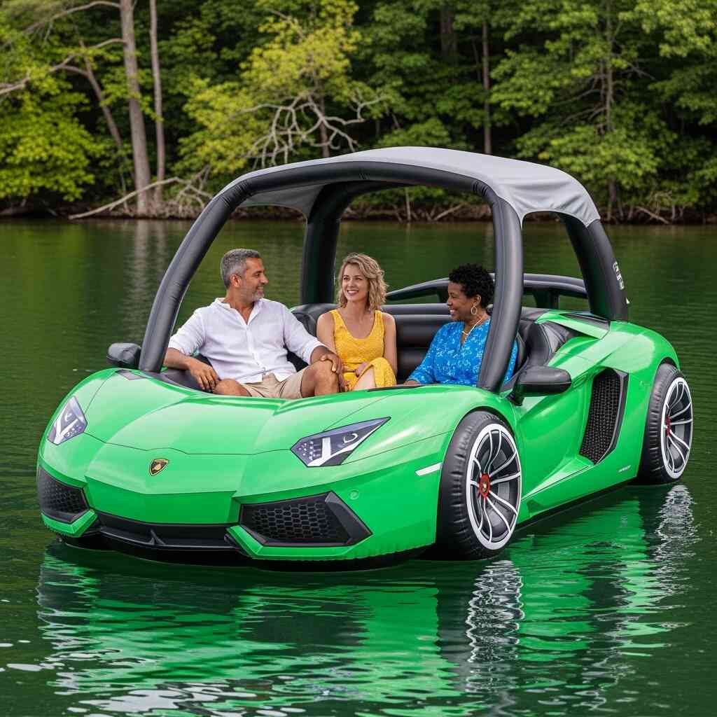 Sports Car Lake Floats