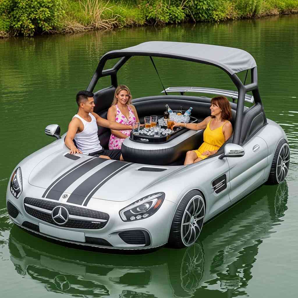 Sports Car Lake Floats