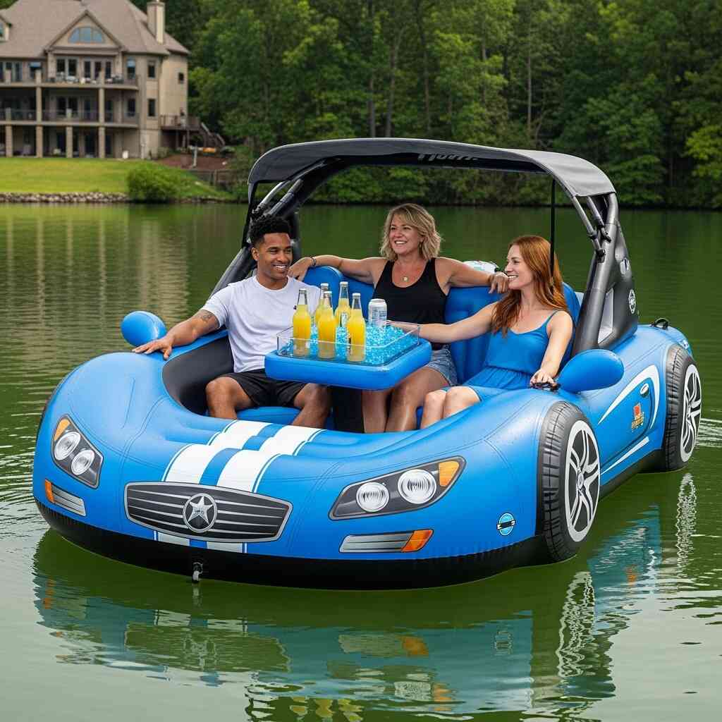 Sports Car Lake Floats