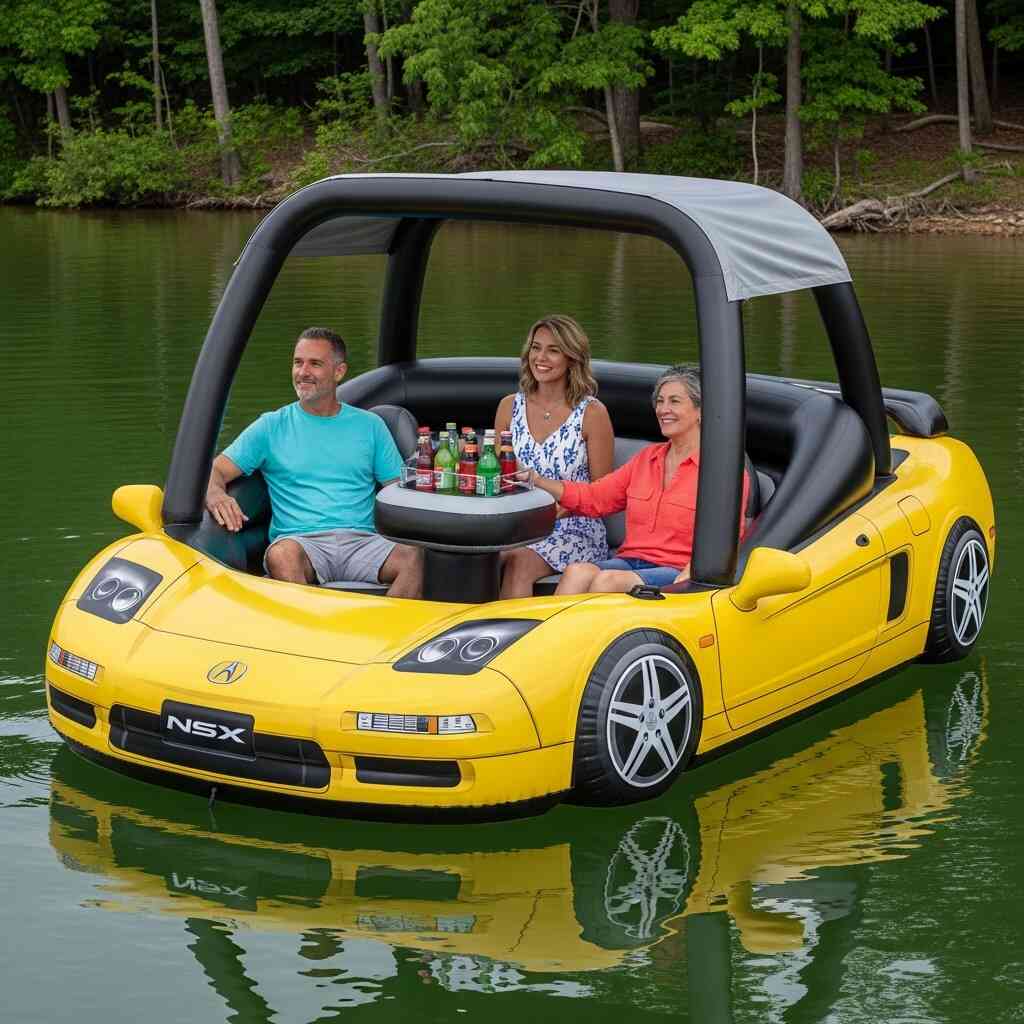 Sports Car Lake Floats