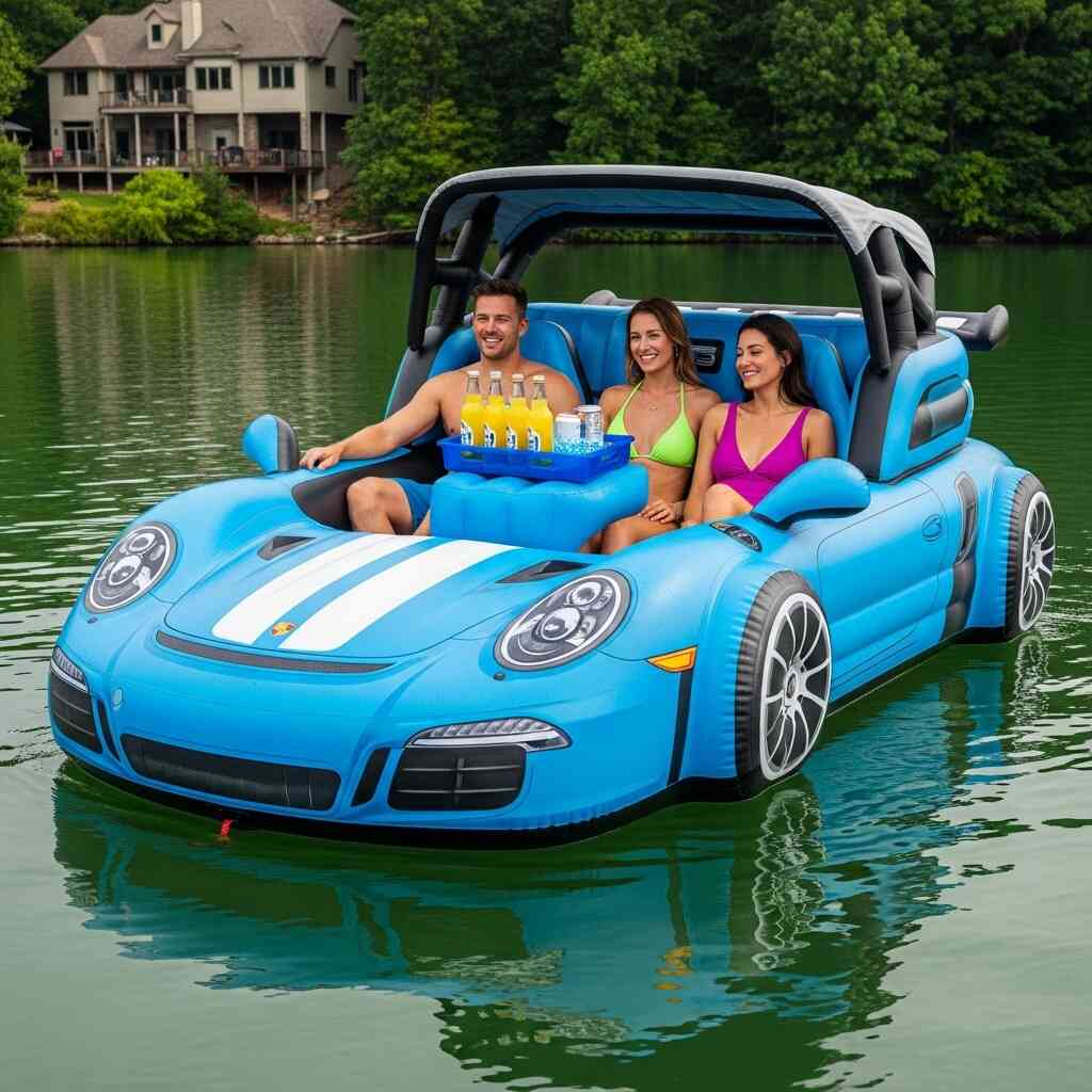 Sports Car Lake Floats
