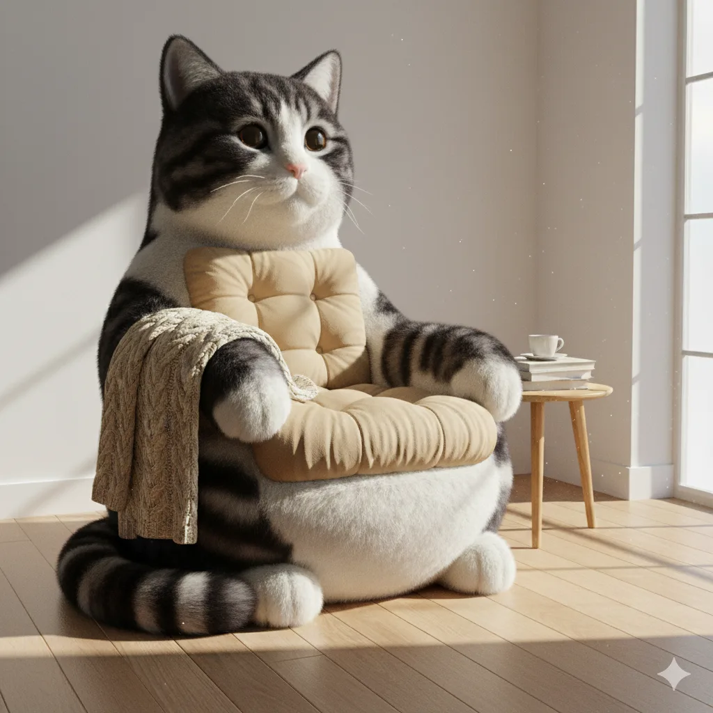 Cat-Shaped Armchair