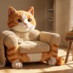 The Whimsical Cat-Shaped Armchair: A Playful Statement Piece