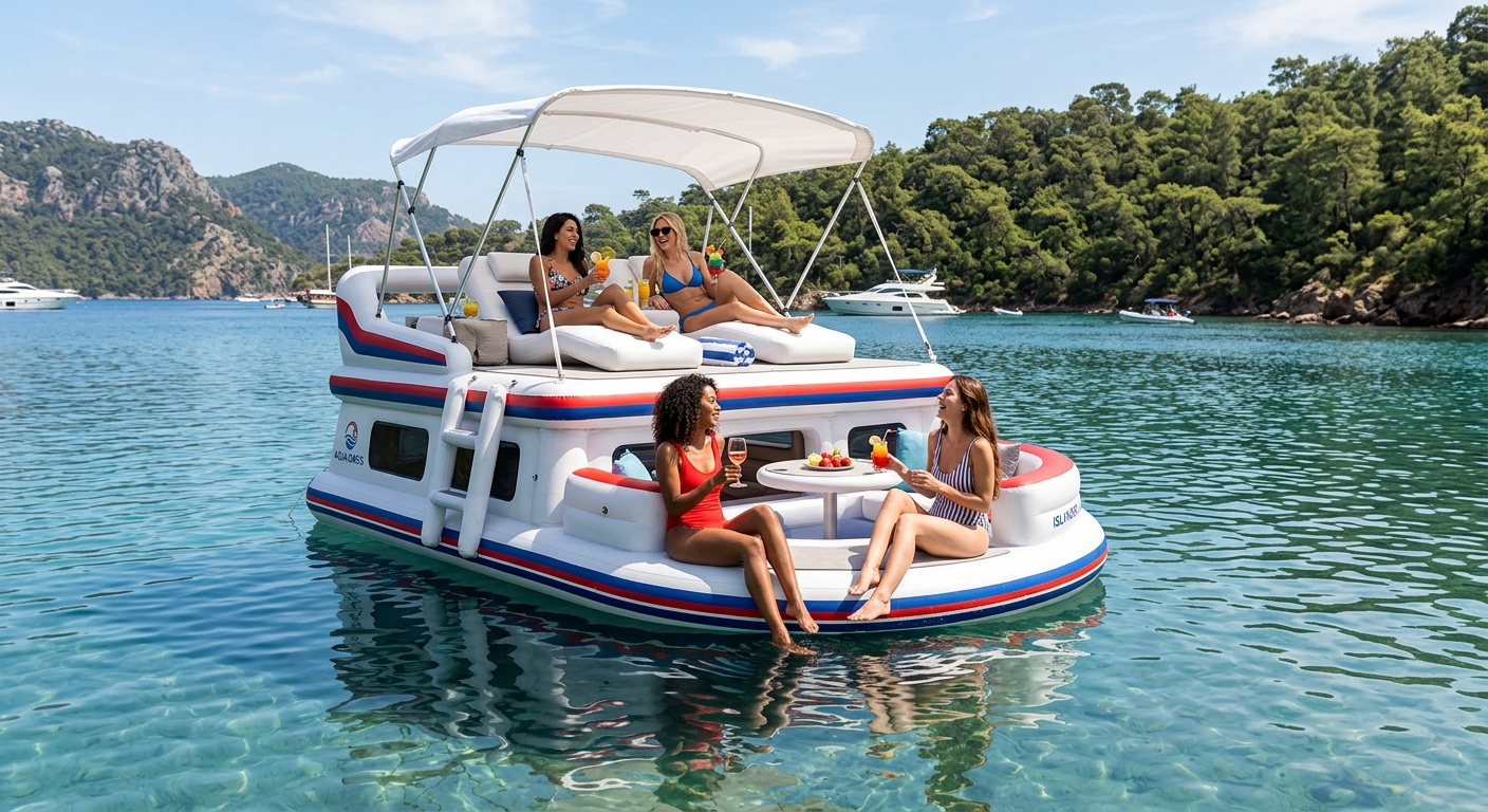 The Ultimate Inflatable Yacht Lake Float: Luxury & Fun